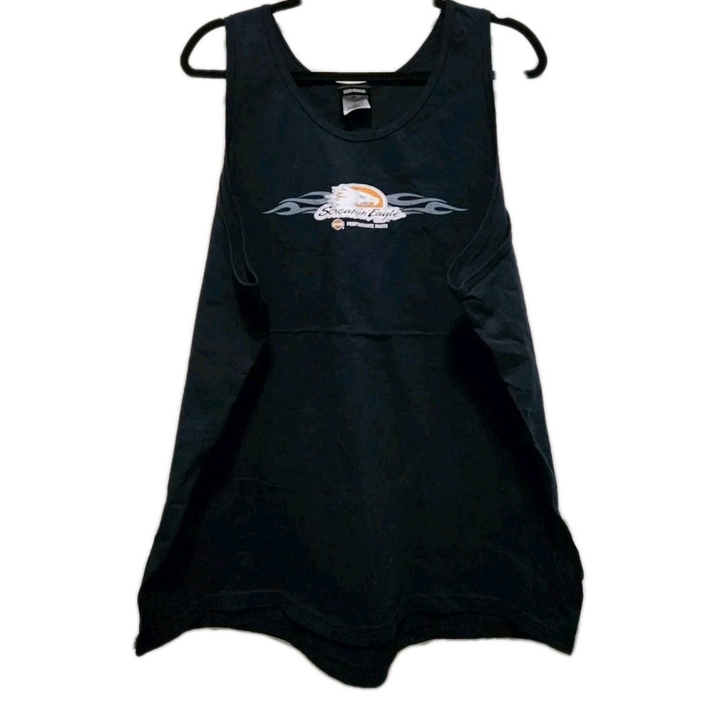 Harley Davidson Tank Shirt Mens XXL Screaming Eagle Black Main Gate